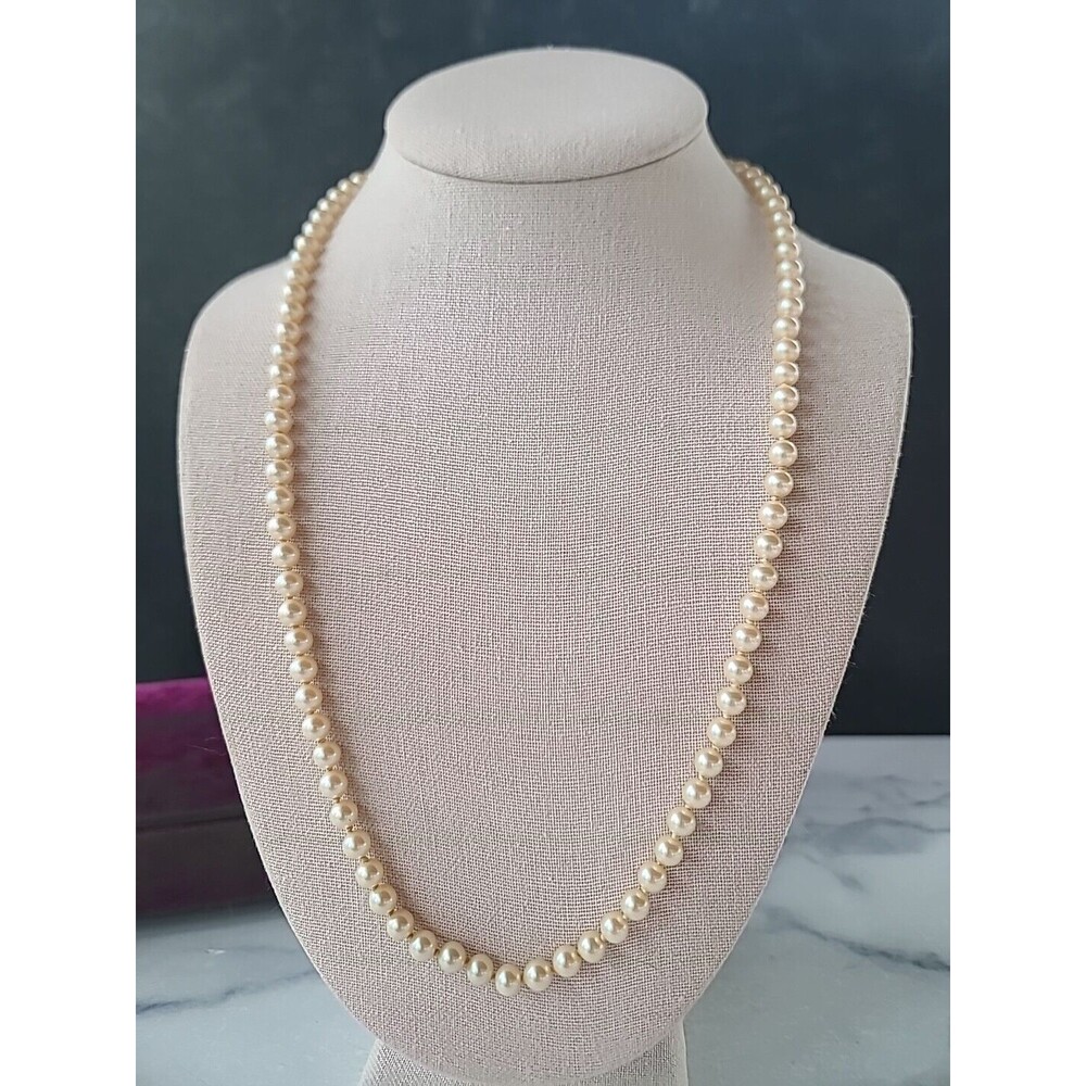 Vintage Faux Pearl Beaded Necklace